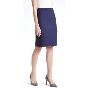NWT Banana Republic High Waisted Navy Pencil Skirt